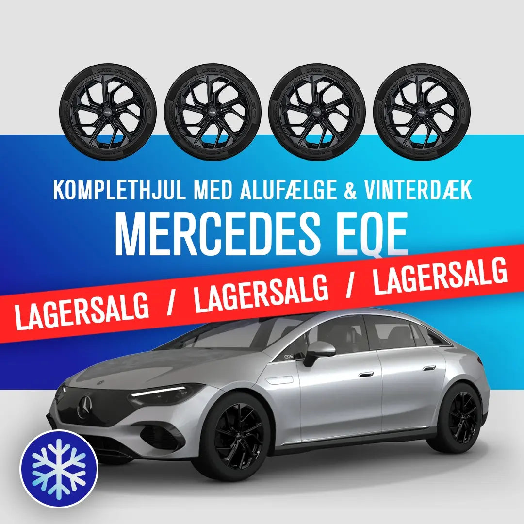 Kampagnebanner for 19" komplethjul med alufælge og vinterdæk til Mercedes EQE