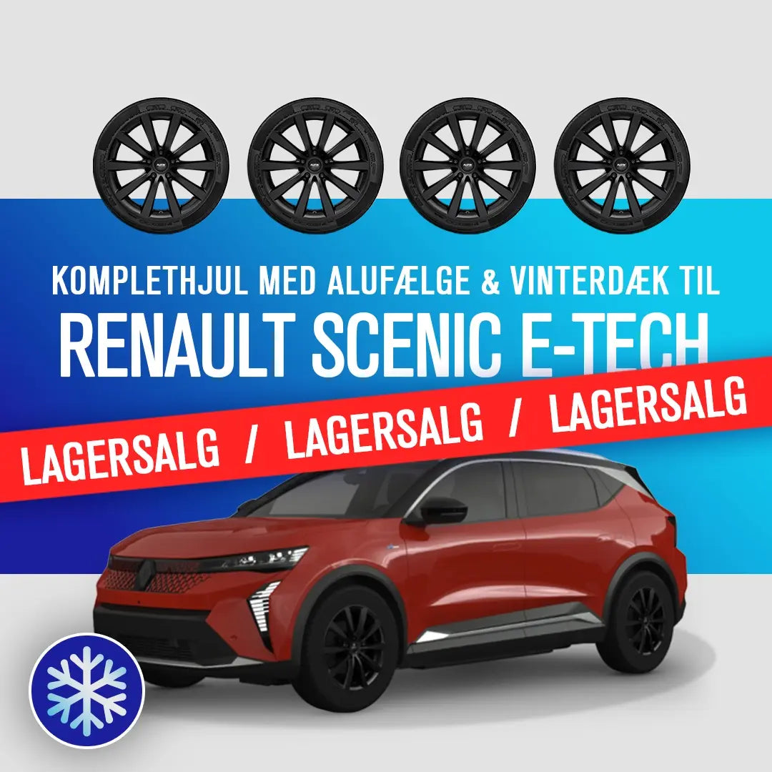 19 tommer komplethjul med alufælge og vinterdæk til Renault Scenic E-Tech, lagersalg