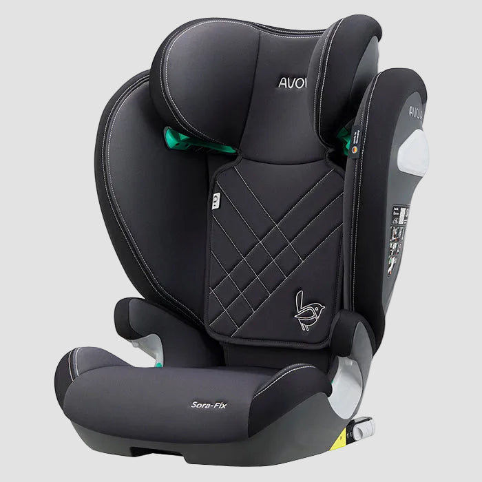 Avova Sora-Fix Autostol R129 100-150cm Grå/sort