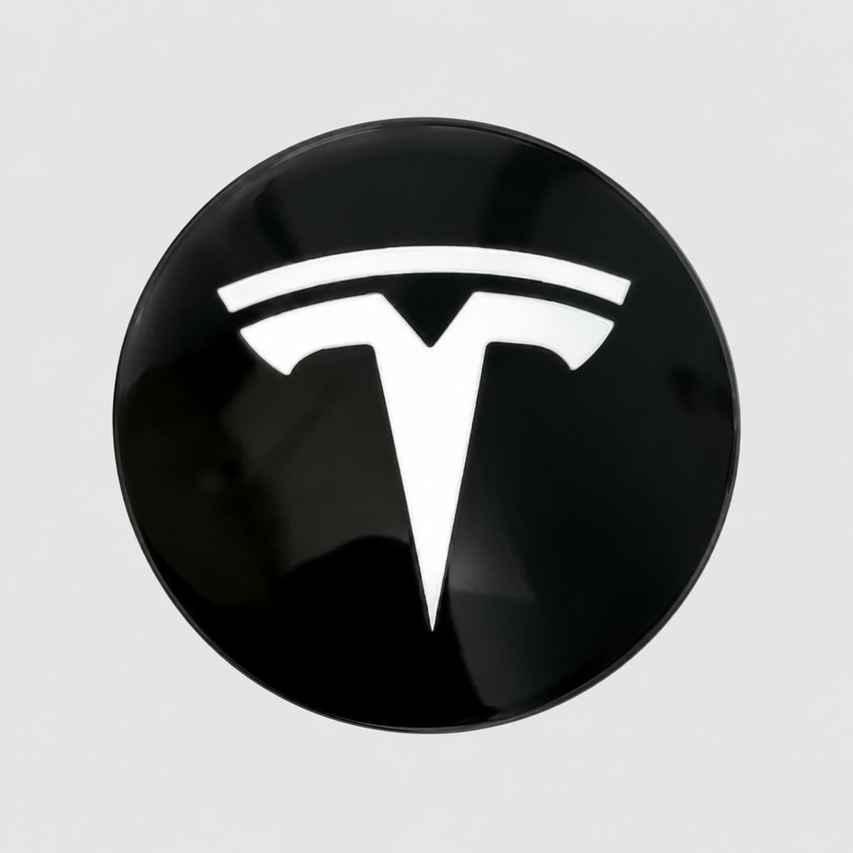 Centerkapsler med T-logo til Vortex hjulkapsler – sort (4 stk.)