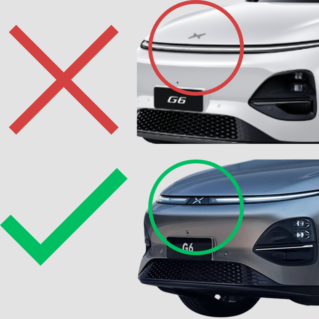 Emblemcover til frontlogo til XPENG G6 – billede 3