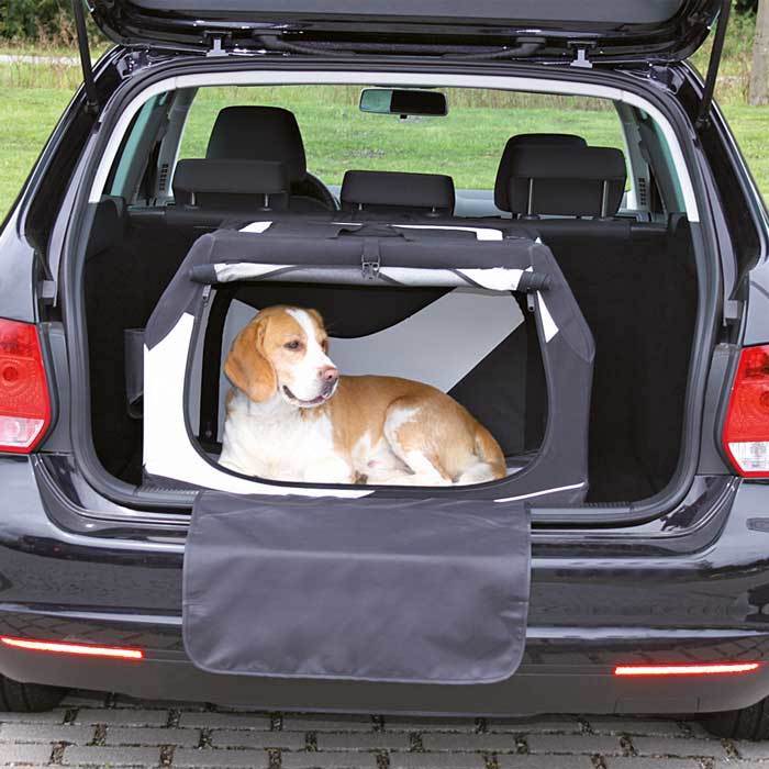 Hundebur i nylon – transportboks til bilen