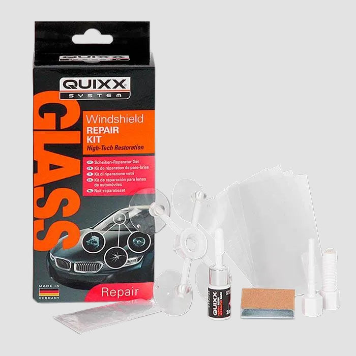 quixx windshield repair. bruges til reparation af små skader i bilens forrude.