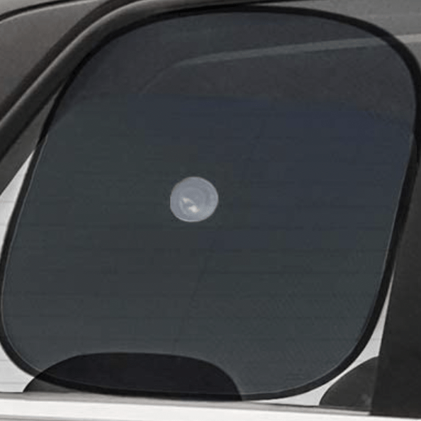 Solbeskyttere med sugekop til bilens sideruder
