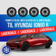 18 tommer komplethjul med alufælge og vinterdæk til Hyundai Ioniq 6, lagersalg