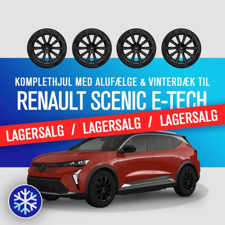 19 tommer komplethjul med alufælge og vinterdæk til Renault Scenic E-Tech, lagersalg