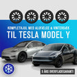 Infografik: Komplethjul med alufælge og vinterdæk til Tesla Model Y - 5 års overfladegaranti