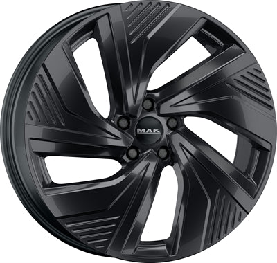 MAK alufælg 118304X i sort - fælgen i 19" komplethjulsættet med vinterdæk til Enyaq/Elroq/ID.4/Audi Q4/Cupra Tavascan