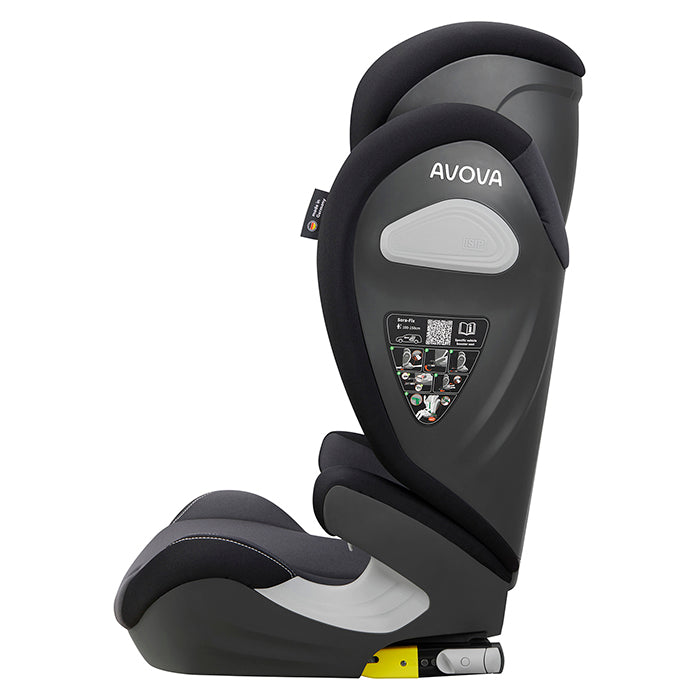 Avova Sora-Fix Autostol R129 100-150cm Grå/sort