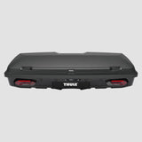 Thule Arcos XL bagageboks 450L sort bagageboks til anhængertræk set skråt forfra