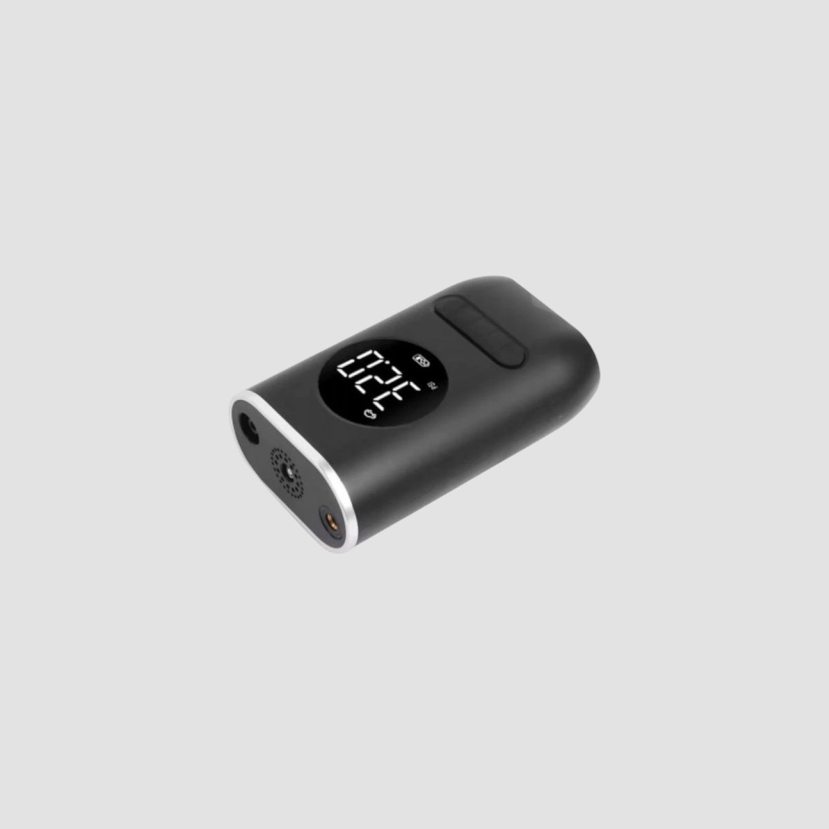 Batteridrevet mini kompressor til dæk med digitalt trykdisplay