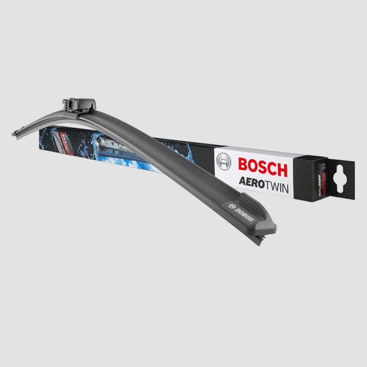 Bosch Aerotwin flatblade viskerblade med aerodynamisk design og holdbart gummi for effektiv og støjsvag viskning