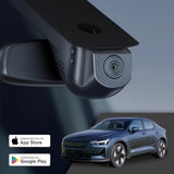 GCG MAX 4K dashcam monteret på forrude i Polestar 2