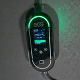 GCG MAX Mobil Lader med et tændt display