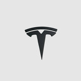 Emblem cover i mat sort til Tesla Model 3 Highland – billede 2