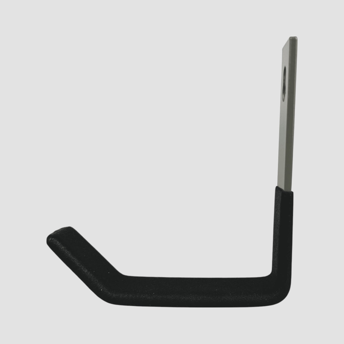 simpel holder til ladekabel set fra siden. 