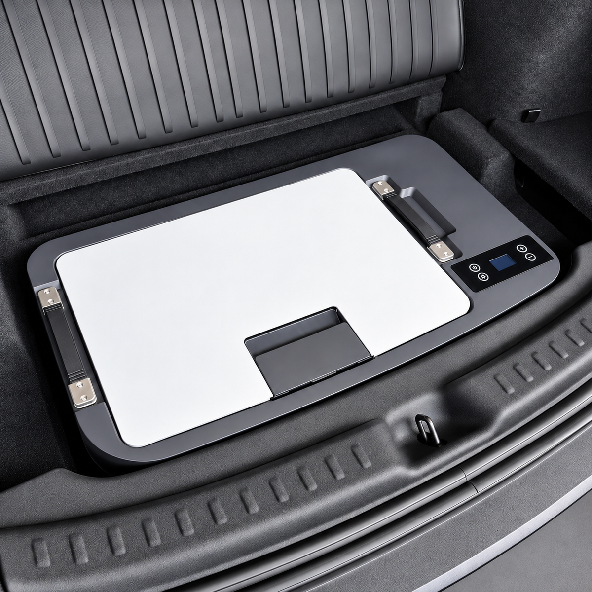 Køleboks med kompressor til sub-trunk – Tesla Model Y