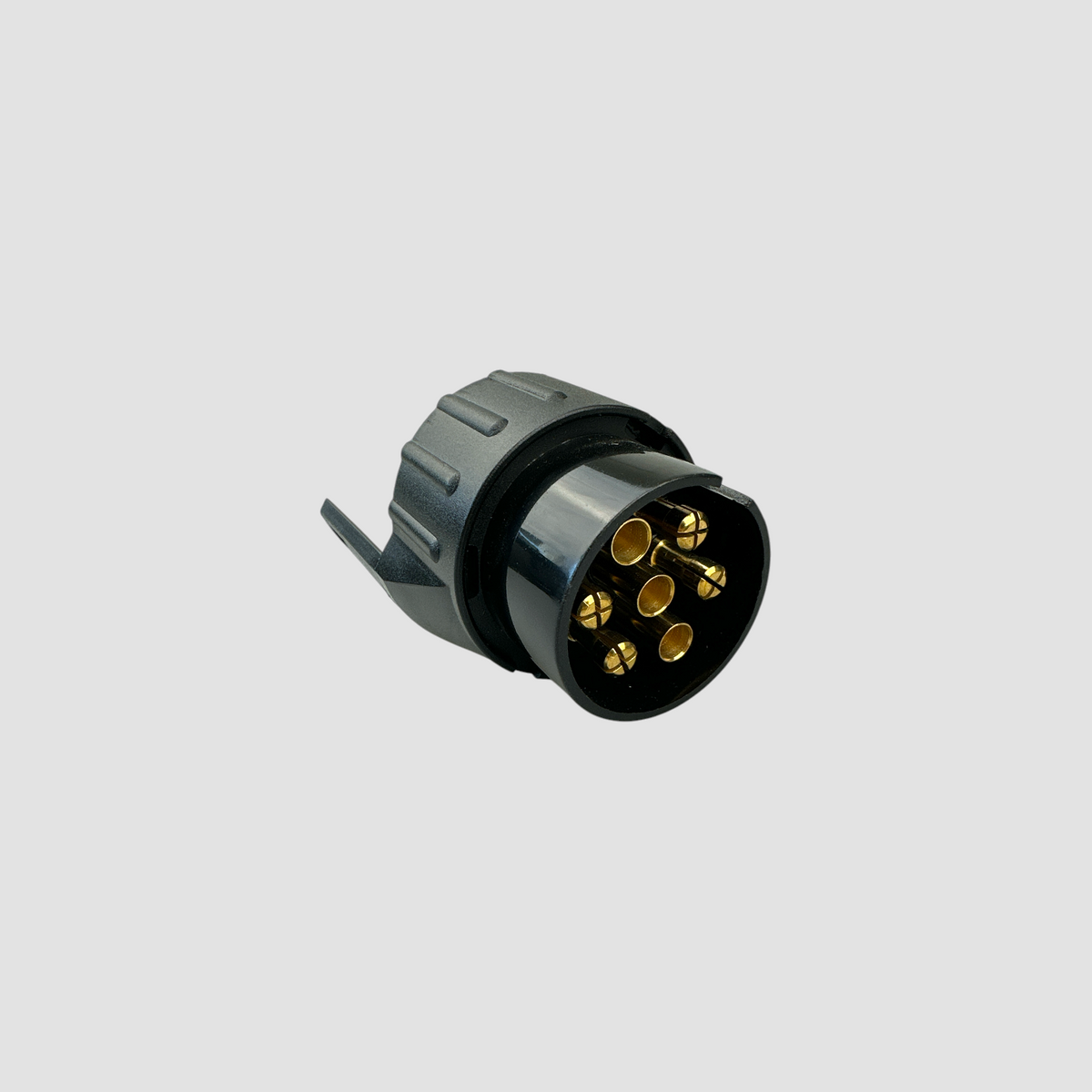 Sort adapter fra 7-polet til 13-polet anhængerstik