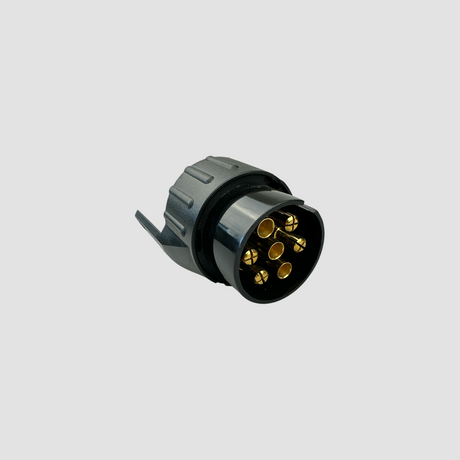 Sort adapter fra 7-polet til 13-polet anhængerstik
