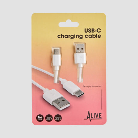 USB-C kabel til opladning og data – 1 meter