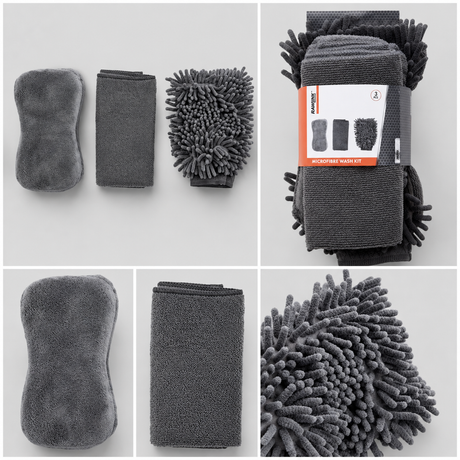 Vaskesæt i microfiber, 3 dele