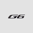 G6-emblem i blank sort til XPENG G6