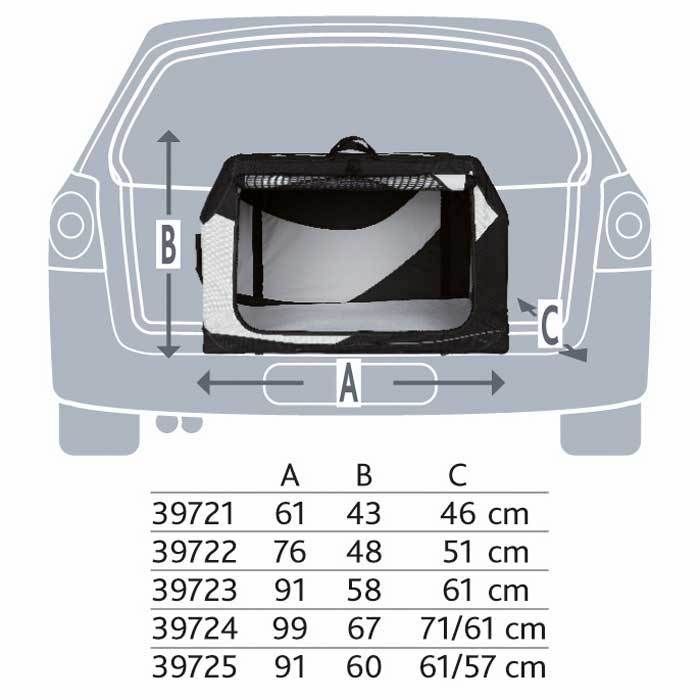 Hundebur i nylon – transportboks til bilen – billede 5