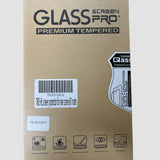 Emballage med teksten Glass Screen Pro Premium Tempered til skærmbeskytter til Tesla bagsæde