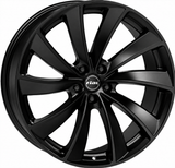 Sort Rial Lugano 18" alufælg – komplethjul med vinterdæk til Tesla Model 3