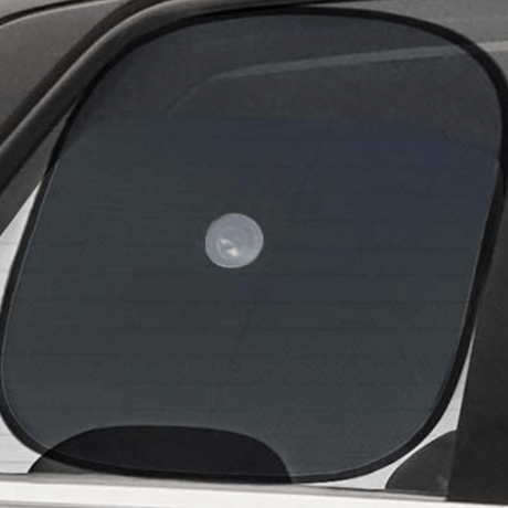 Solbeskyttere med sugekop til bilens sideruder