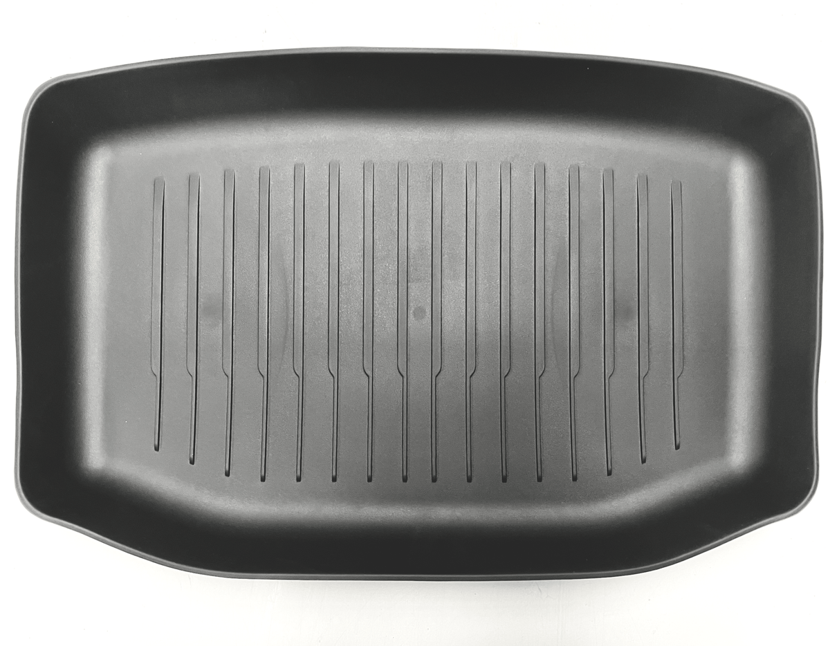 TPE gummimåtte til under bagagerummet i Tesla Model 3, set ovenfra